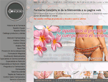 Tablet Screenshot of farmaciaconejero.com